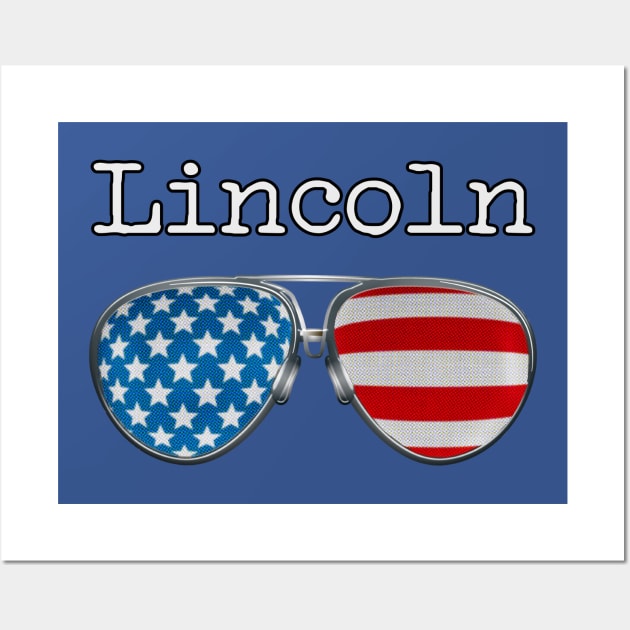 USA PILOT GLASSES LINCOLN Wall Art by SAMELVES